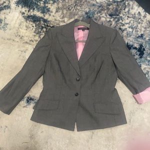 Anne Klein Heather Gray Blazer/Suit Jacket